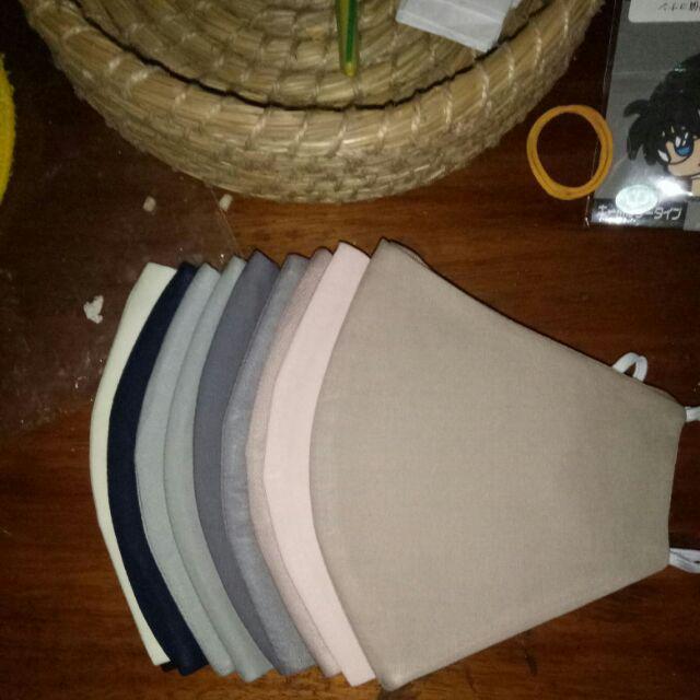 Masker Monochrome Pastels Premium Cloth Mask (5pcs)