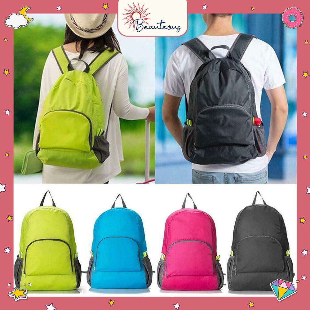 Tas Ransel Lipat Backpack Travel Bag Foldable Waterproof Tas Punggung