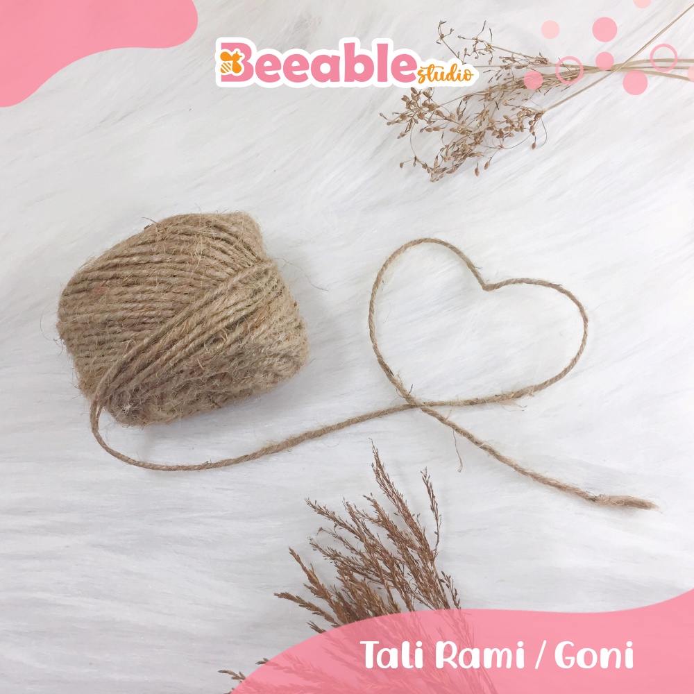 

Beeablestudio | Tali Rami Goni 2mm 3ply Pengikat Packing Meteran Tali Rustic