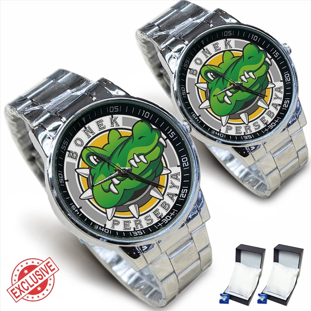 Jam Tangan Rantai Couple PERSEBAYA BONEK - 2 (Awesome)