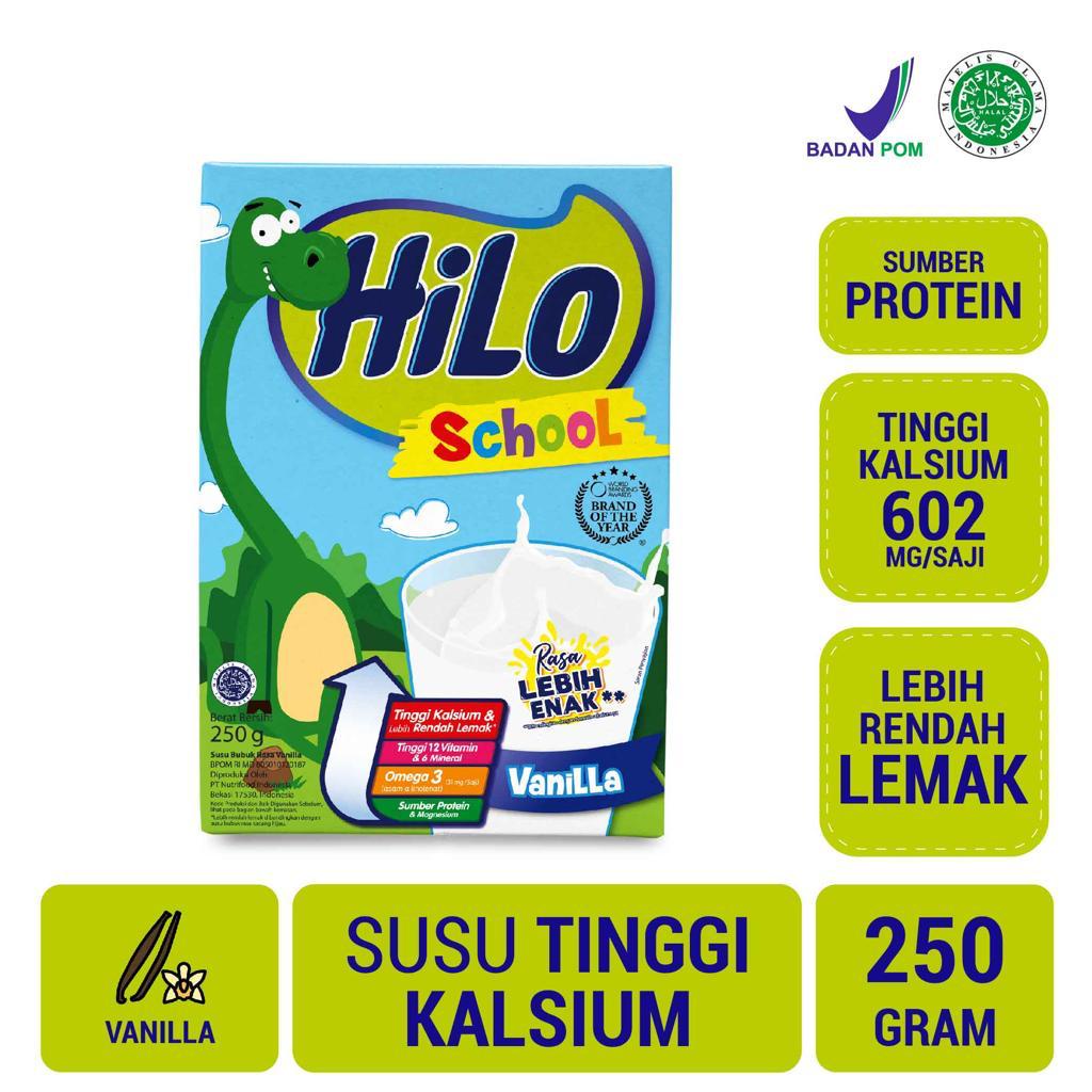 

HiLo School Vanilla 250g - Susu Tinggi Kalsium Lebih Rendah Lemak