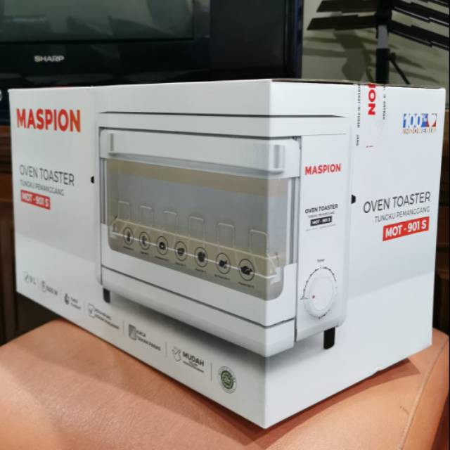 [SUSE] OVEN TOASTER MOT 901 S PEMANGGANG MASPION LISTRIK TIMER ROTI KUE 9 LITER LOW WATT