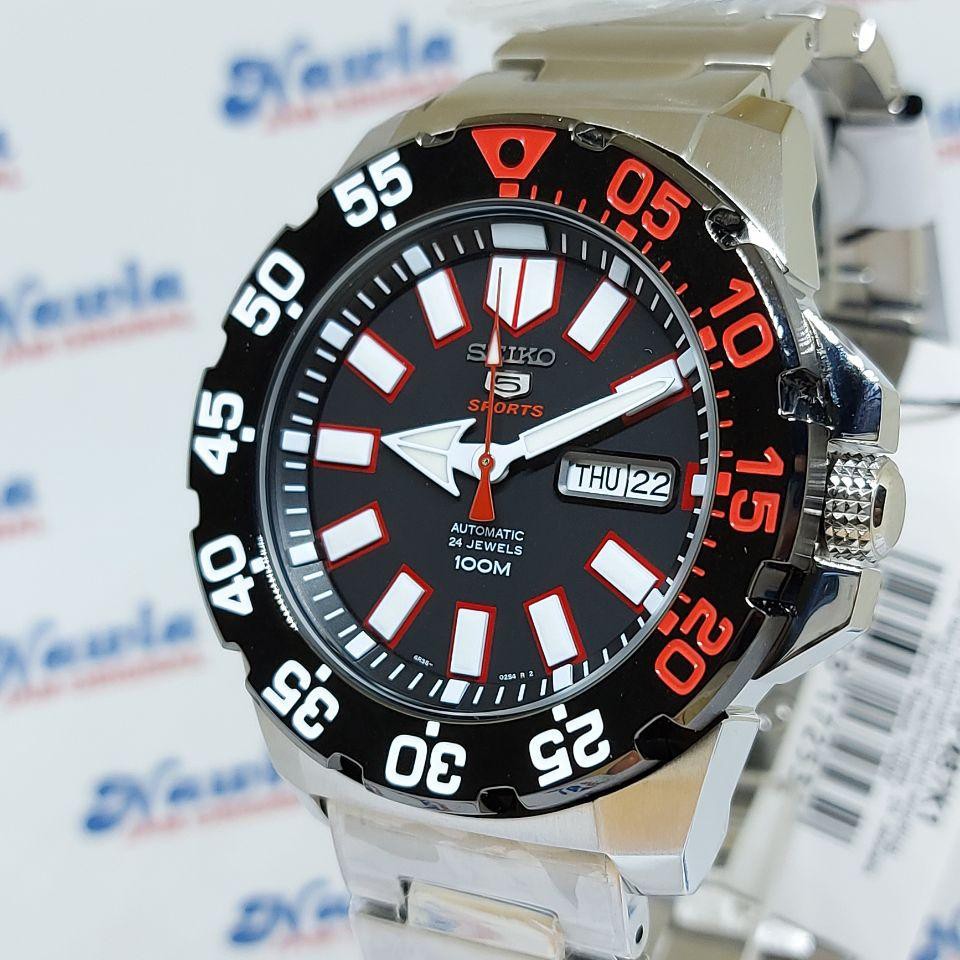 Seiko 5 Sports SRP487K1 Automatic Black Dial - Jam Tangan Pria SRP487