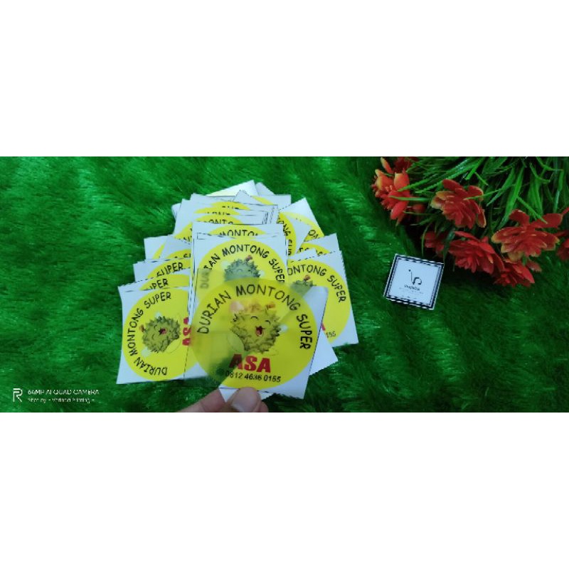 

Cetak Stiker Transparan Custom / Thank You Label Stiker Botol Minuman Produk Makanan Kemasan