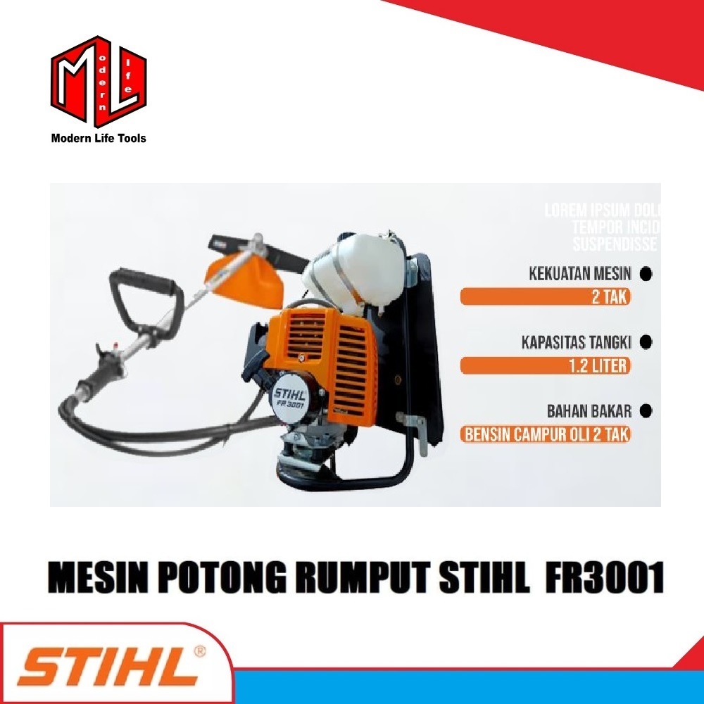 Mesin Potong Rumput STIHL FR3001 / Brush Cutter Stihl FR 3001 2-TAK ORIGINAL