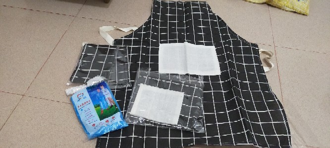 Plazashop♨ Cod Cd240 Apron Kain Motif Korea / Celemek Masak Kain / Celemek Masak Bahan Katun Cotton