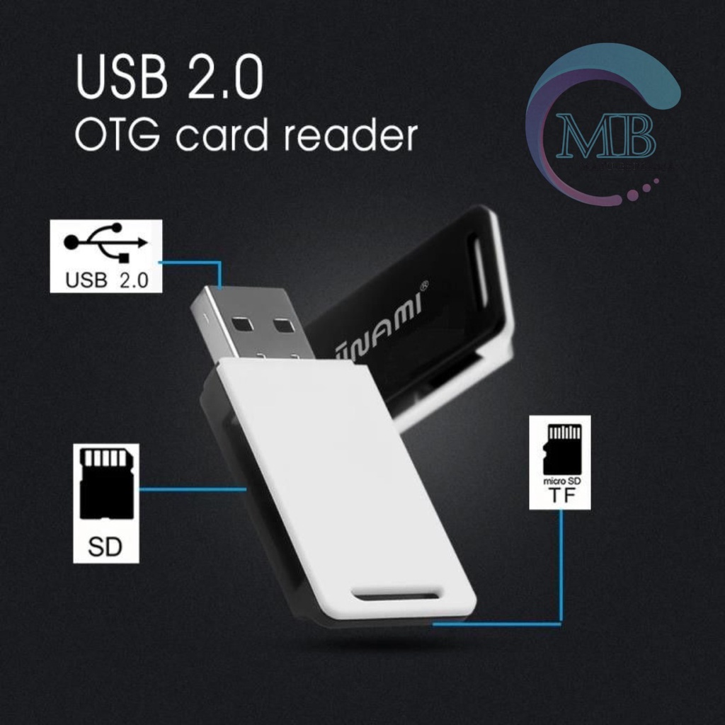 Card reader DIINAMI sd card &amp; Micro sd card high speed fast translit data usb 2.0 all in one for smartphone &amp; tablets MB2613