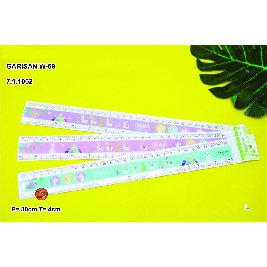 

PENGGARIS 30CM KARAKTER + WARNA W-69