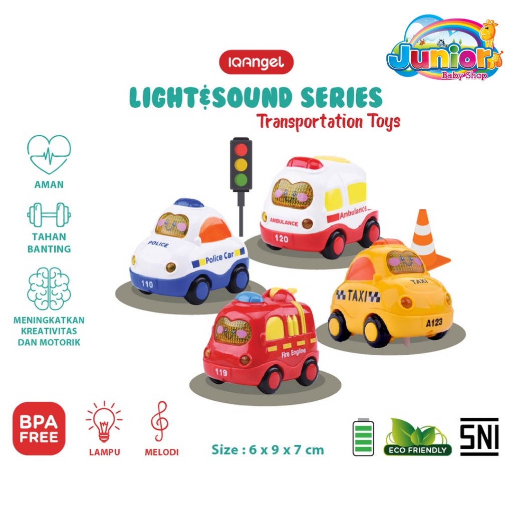 IQ Angel Light&amp;Sound Transportation Car Toys