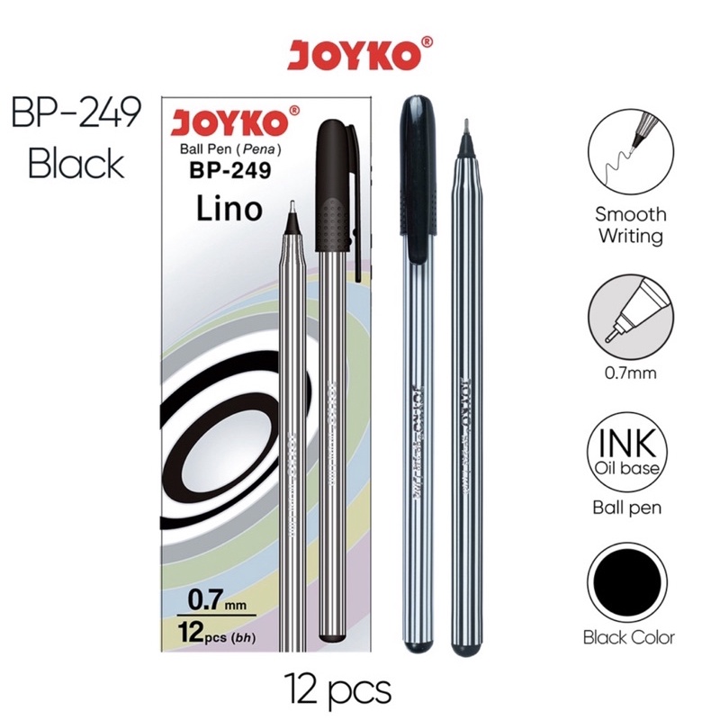 

PULPEN ULIR/PULPEN LILIN/PULPEN JOYKO BP-249 LINO (1 LUSIN)