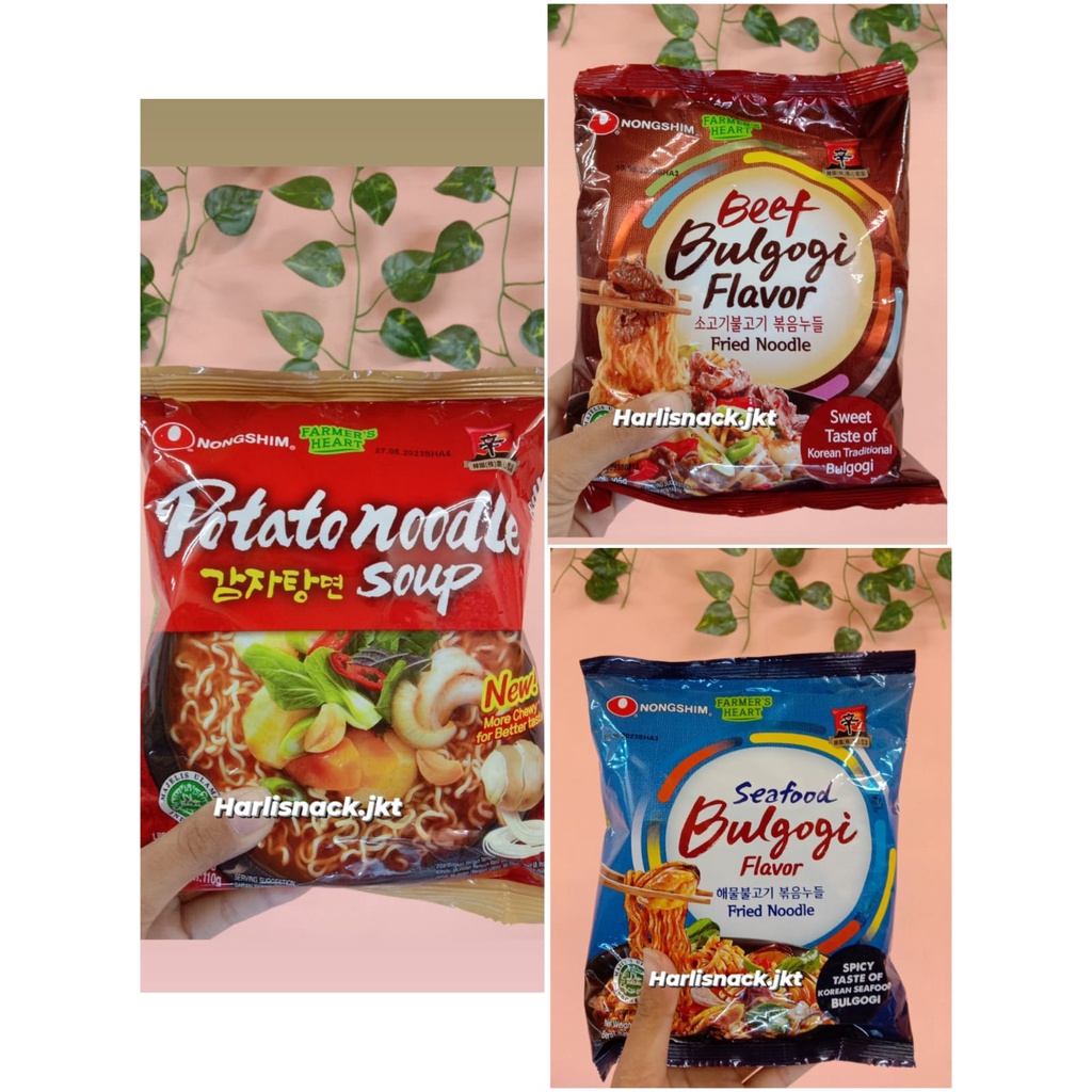 

NONGSHIM POTATO NOODLE SOUP / NONGSHIM KOREAN SEAFOOD BULGOGI
