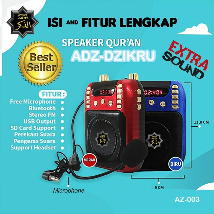 (Original) Speaker Murotal Al Quran Adz Dzikru AZ-003 Al Akram