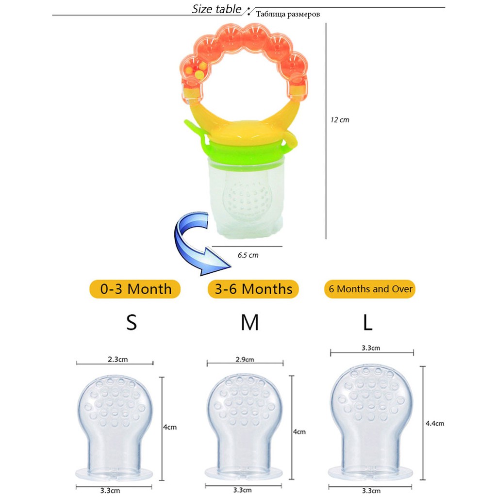 ~COD~ DO-C44-45 Empeng Dot Buah Anak Bayi Fruit Feeder Rattle Teether Kompeng Pacifier Gigitan Bayi-5