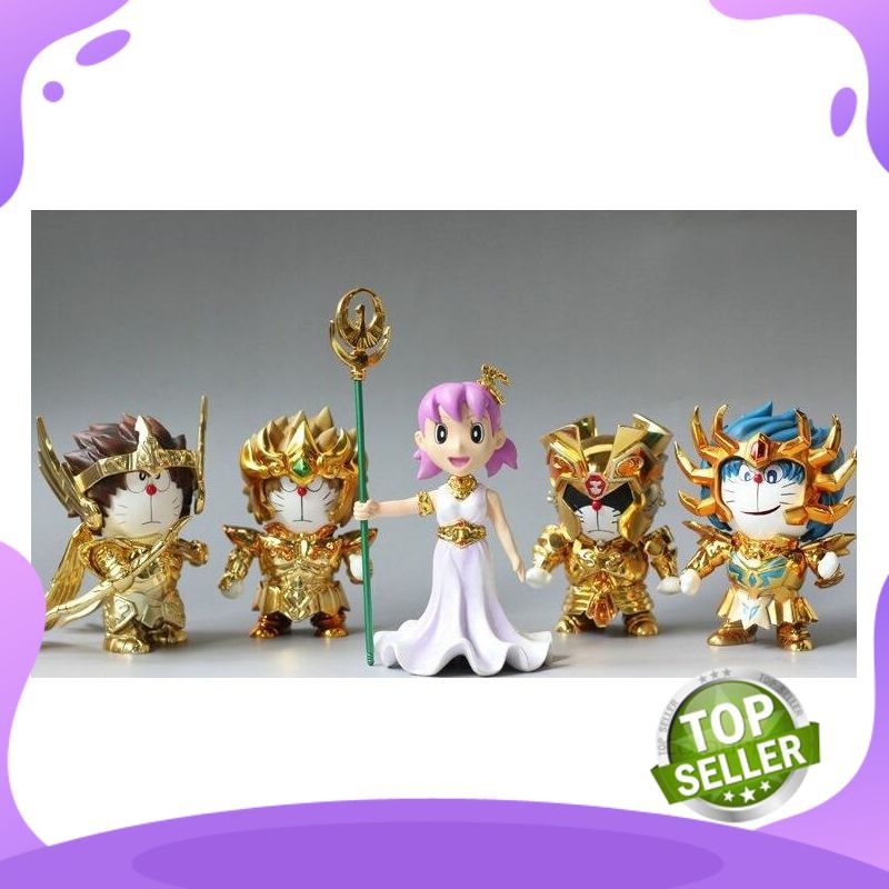 Anime Figure Import Berkualitas Doraemon Nobi Nobita Saint Seiya Athena Aries Leo Sagittarius Anime