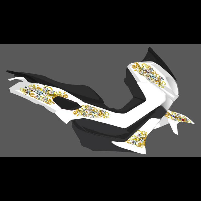 Striping Yamaha Nmax old dan Nmax 2021 transparan gold