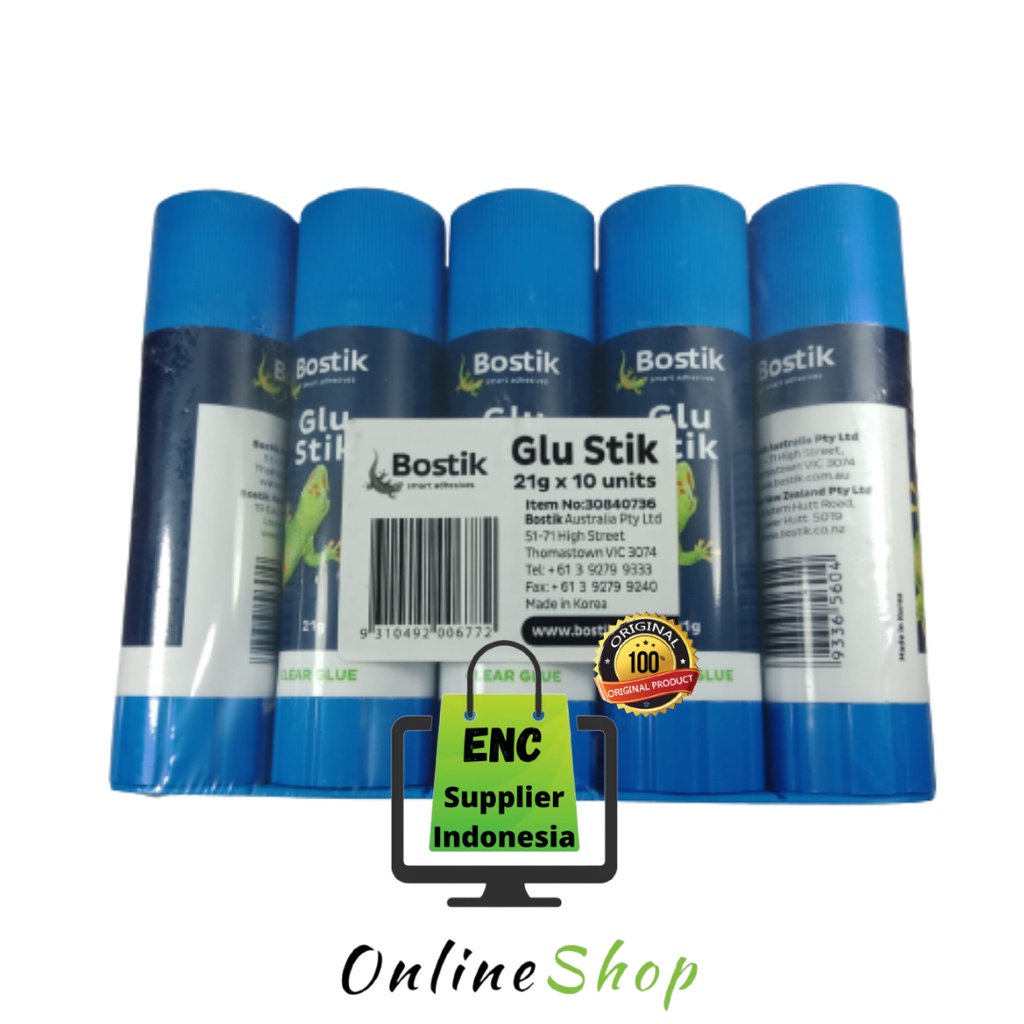 

BOSTIK 1 buah Lem Glu Stick Bostik 21 gram lem putar per pcs - enc.sup