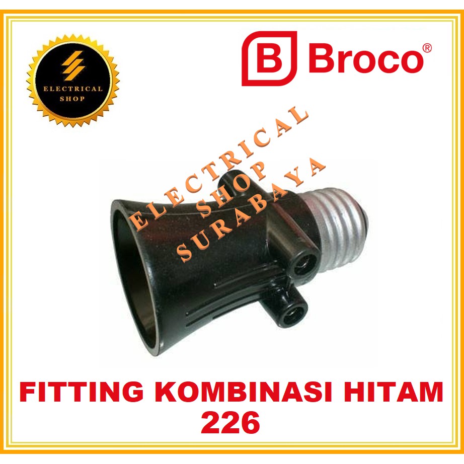 BROCO FITTING KOMBINASI HITAM 226 (HARGA GROSIR) FITING SAMBUNGAN