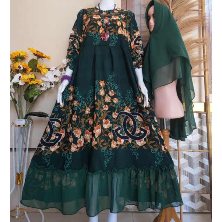 GAMIS MONALISA GG SET HIJAB CERUTY 2 LAYER, GAMIS SYARI MONALISA , GAMIS MONALISA 2 LAYER TERMURAH/ GAMIS MONALISA SET HIJAB CERUTY 2 LAYER TERMURAH/ BUSUI/ REAL PICT/ TERLARIS/ TERBARU/ COD-4