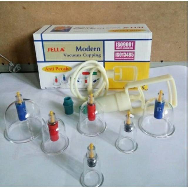 SELLA Alat Bekam KOP Angin Modern Vacum Cupping Isi 12 dan 6 Pc