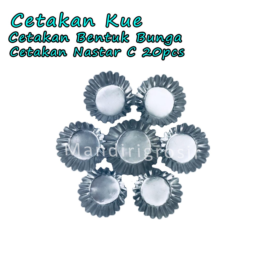 Cetakan Bentuk Bunga *Cetakan * Cetakan Kue * Nastra C * 20pcs