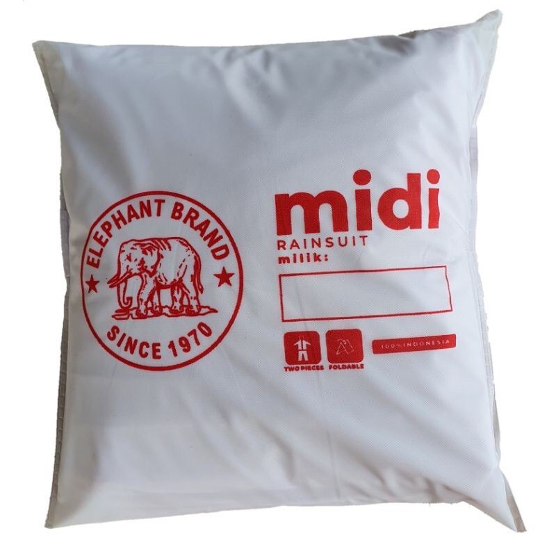 Jas Hujan MIDI Jaket Celana Elephant Brand