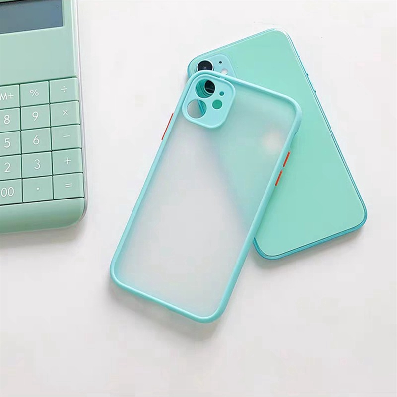 Case Bahan PC matte Desain Lensa Kamera Untuk iPhone 11 11 Pro Max 6 6S 7 8 Plus X XS Max XR