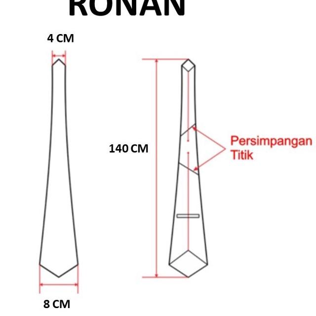 RONAN - long formal office dasi pria dasi panjang dasi formal dasi kantor