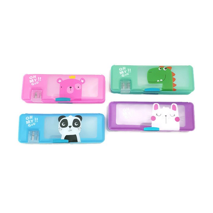 

Kotak Pensil Magnet Karakter Dino Bear Rabbit Panda/Goodie Bag Ultah