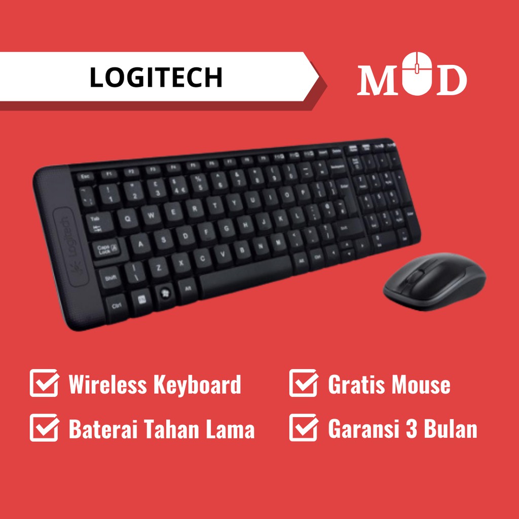 Keyboard dan Mouse Wireless Bluetooth Logitech Laptop Komputer