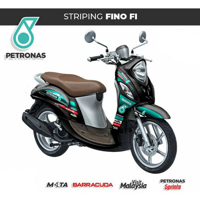 STIKER STRIPING MOTOR FINO FI PETRONAS/LIS STRIPING VARIASI CUSTOM FINO FI/STRIPING MOTOR FINO FI