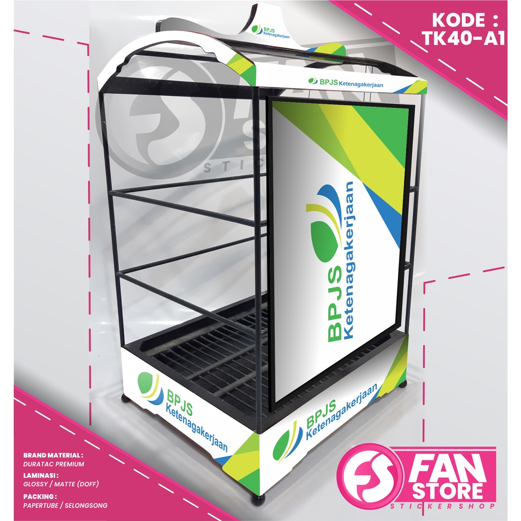 Sticker SANGKAR KOTAK Kenari CUSTOM SANGKAR EBOD JAYA - Stiker Decal Sangkar Burung Kotak ORIQ JAYA