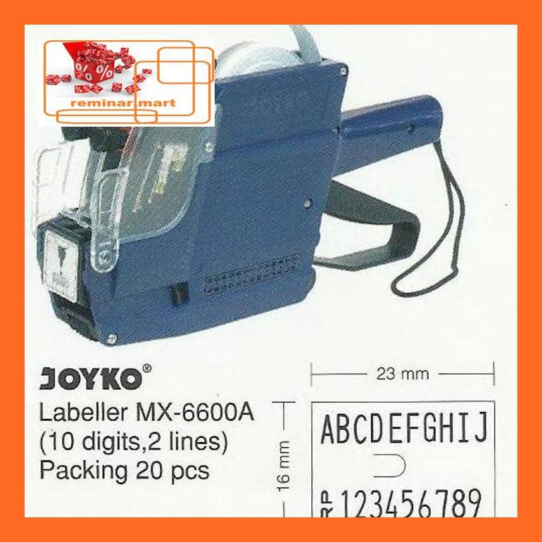 

474Srem Joyko Mx-6600A (Huruf-Angka) - Label Harga 2 Line Repjd80E