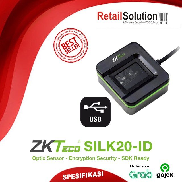 ZKTECO SILK-ID 20 / SLK20R Fingerprint - SDK Tersedia