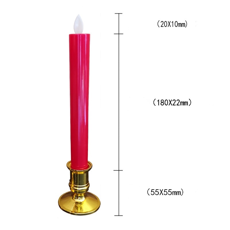 ABS lampu lilin rod panjang LED pencahayaan malam cahaya prop dekorasi rumah
