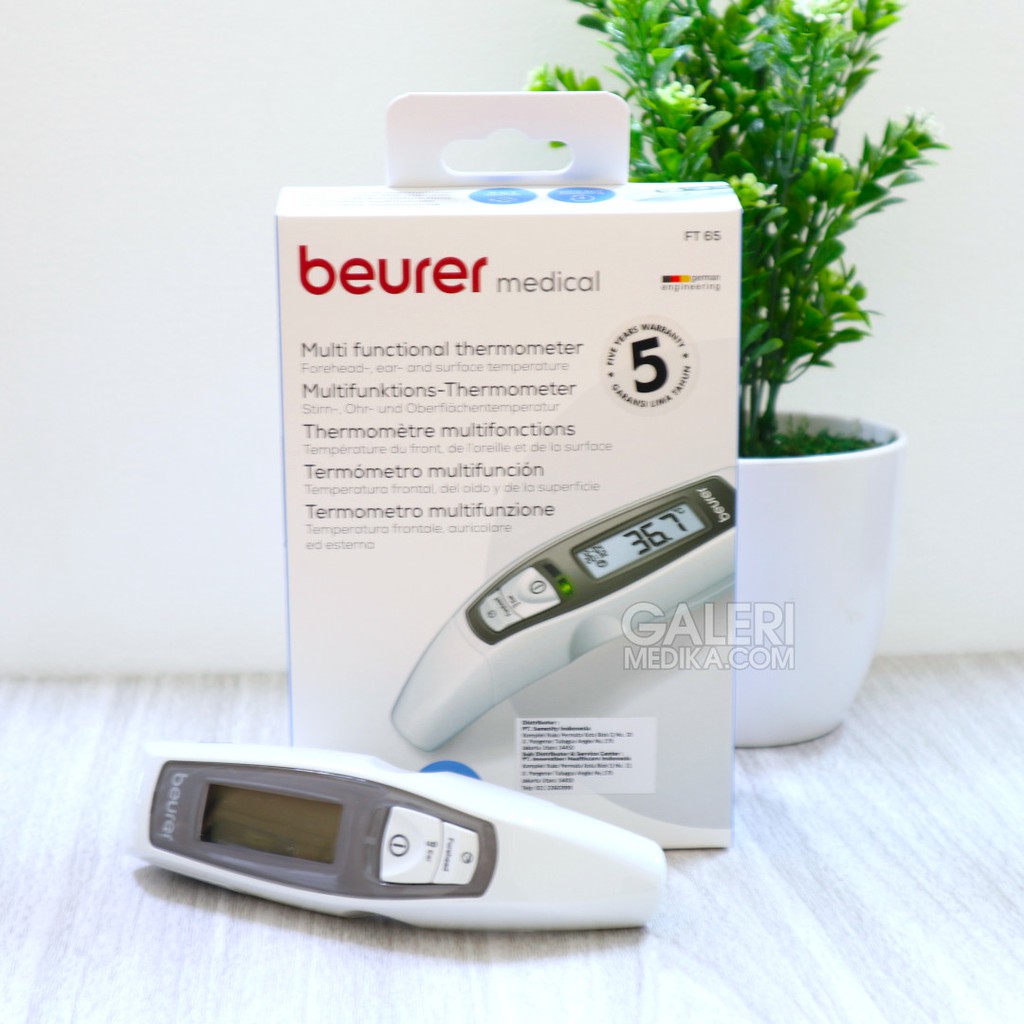 Beurer FT65 / FT-65 / FT 65 Termometer Instan Infrared - Untuk Kepala, Telinga, Badan, dan Benda