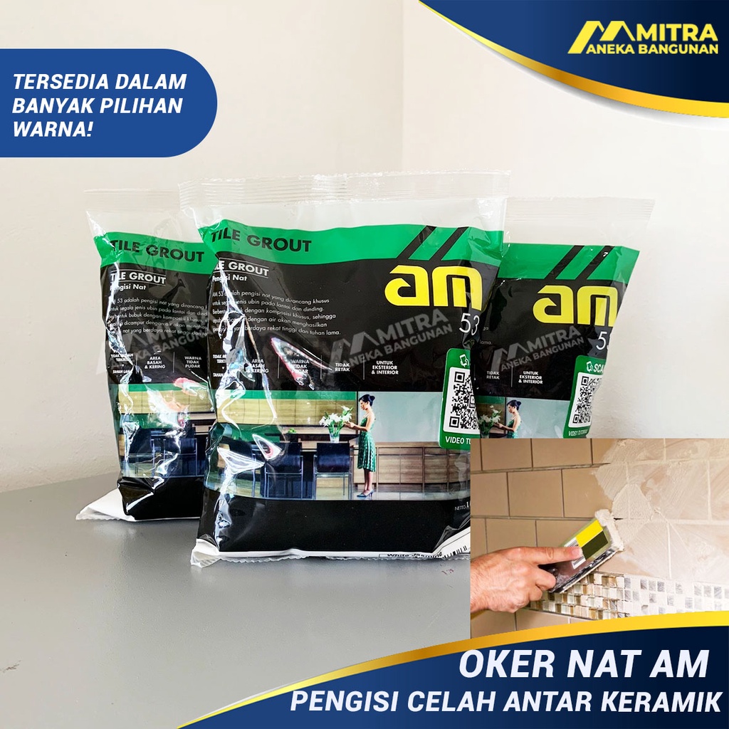 Jual PENGISI NAT KERAMIK AM 53 OKER PENGISI CELAH KERAMIK TILE