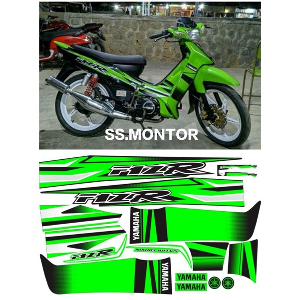 LIS STRIPING VARIASI F1ZR FIZ R SPECIAL EDITION HIJAU