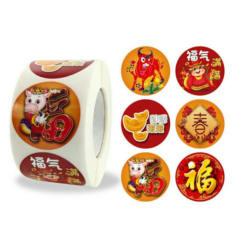 

sticker chinese fuk/sticker mooncake/kue bulan/sticker imlek