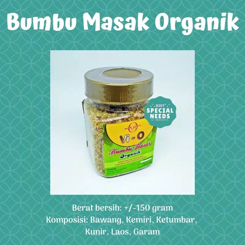 

Bumbu Dasar Organik / Bumbu Kuning -Sugar Free,Non MSG,Tanpa Pengawet