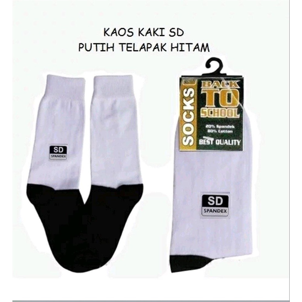 Sorex Kaos Kaki Anak Sekolah - Kaos Kaki Sekolah Hitam Putih