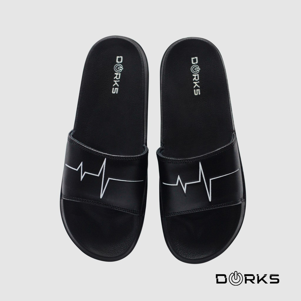 Dorks - Beat Black | Sandal Slop | Sandal Slide | Sandal Slide Pria |  Sandal Murah | Sandal Original-3