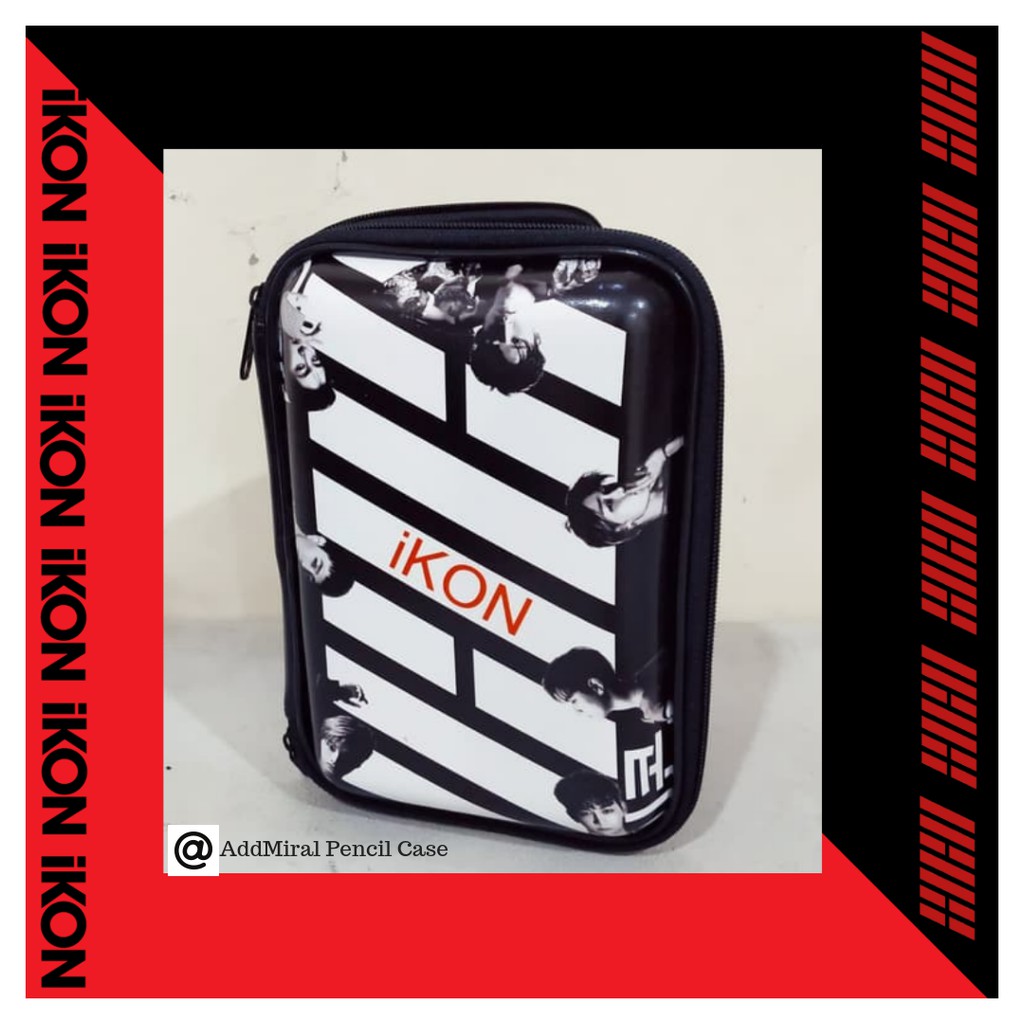 

Aksesoris pencil case tempat pensil model smiggle KPOP IKON Milineal