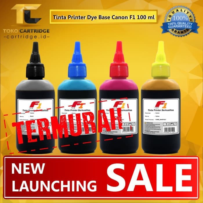 Tinta Refill F1 100ml Printer Canon G1010 G2010 G3010 G4000 G4010 Ink