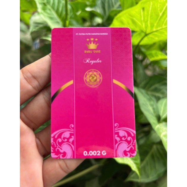 Baby Gold Emas Mini Logam Mulia 0.002 Gram