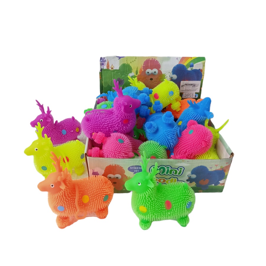 NEW PRODUK Mainan Anak Lucu YOYO Karet Karakter RUSA NYALA LAMPU/ Mainan Anak Balita Cartoon Led Flsh Ball Kids Fun Animal Lucu TERMURAH