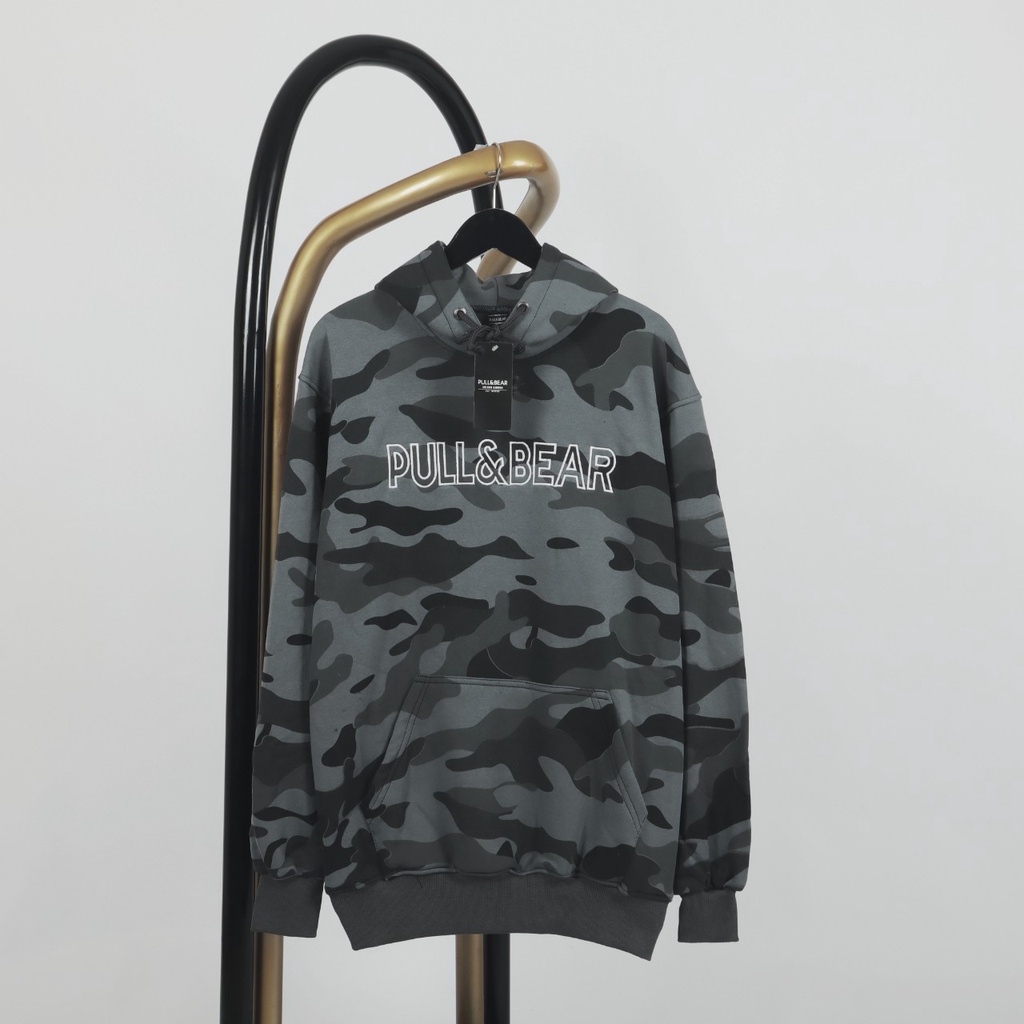 HOODIE PULL&BEAR FULL TAG & LABEL  - JAKET SWEATER HOODIE DISTRO & CLOTHING PULL AND BEAR CAMO PREMI