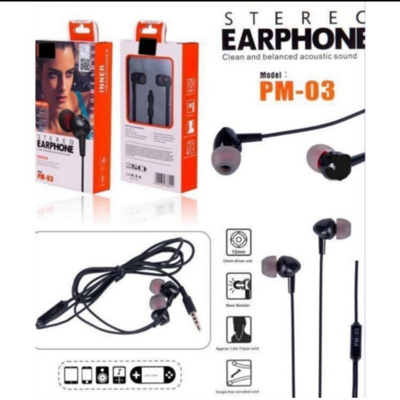Handsfree/Headset/Earphone JBL PM-03