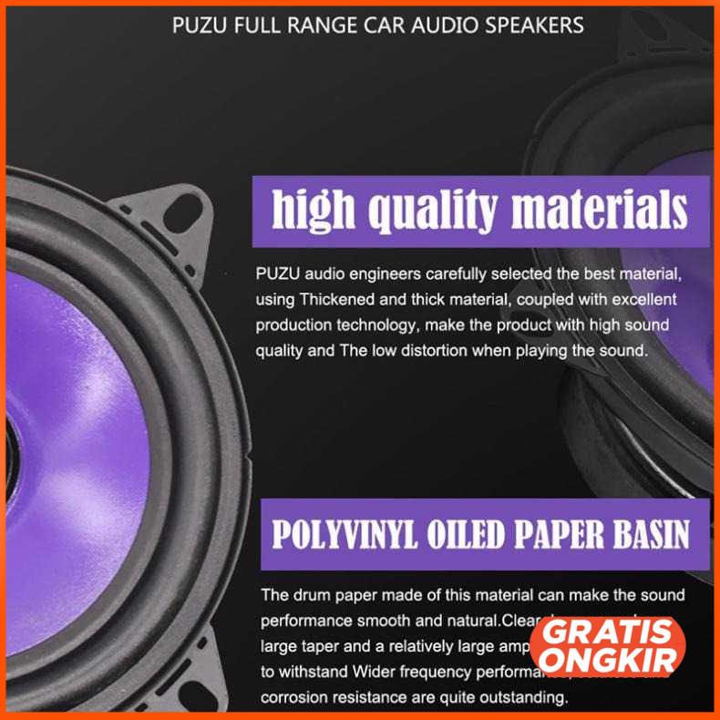 Speaker Mobil HiFi 4 Inch 70W 2 PCS PZ F4001