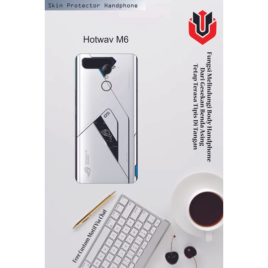 Isi 2pcs Garskin Hp Hotwav M6 Motif BG - Free Custom Motif via Chat