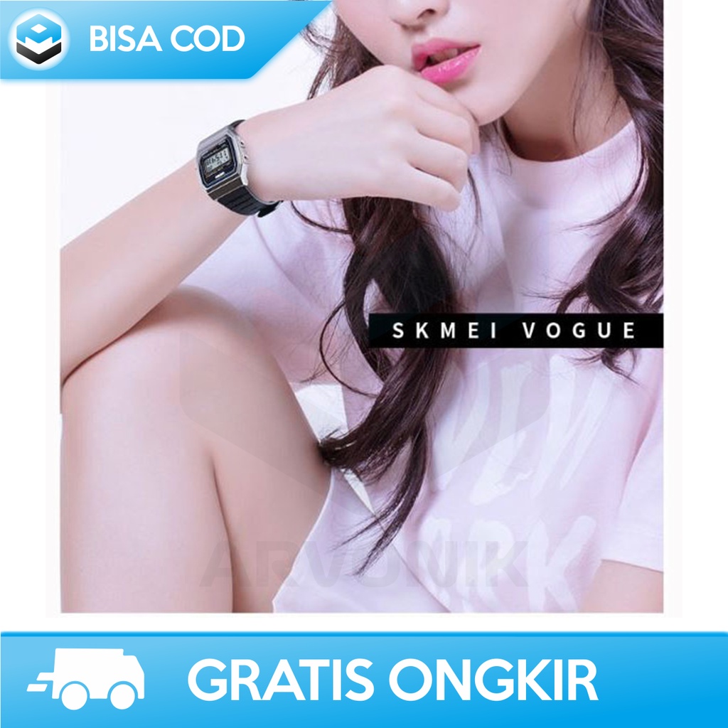 JAM TANGAN KOTAK COWOK DIGITAL SKMEI 1412 KEREN WATER RESISTANT MURAH